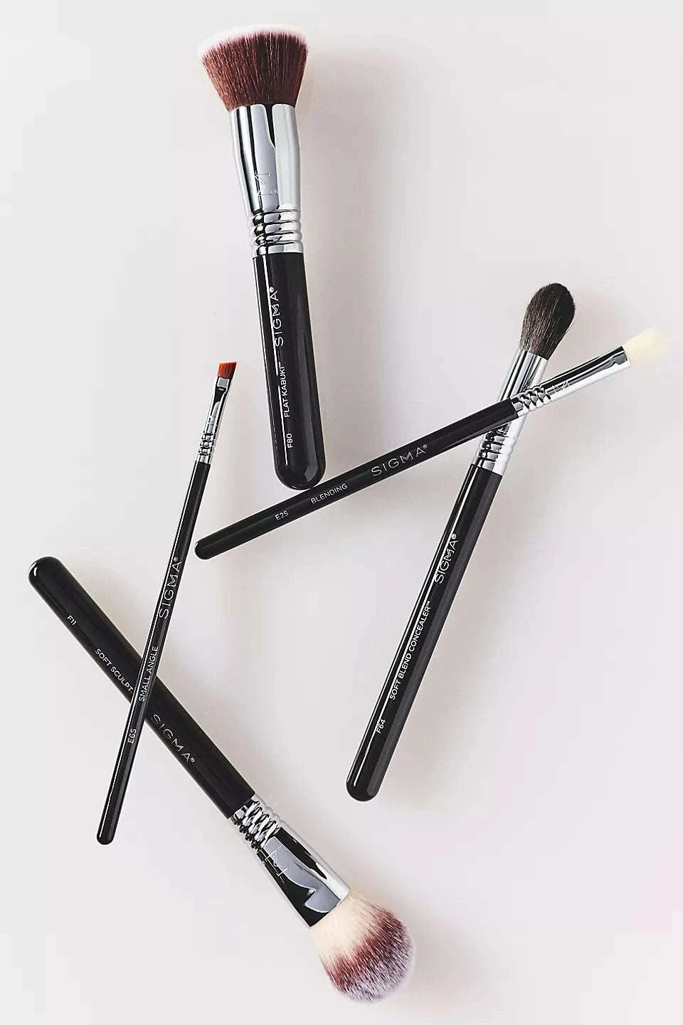 Sigma Beauty Must Have Brush Set 5 Favorite face + Eye Brushes Mirrors Beauty