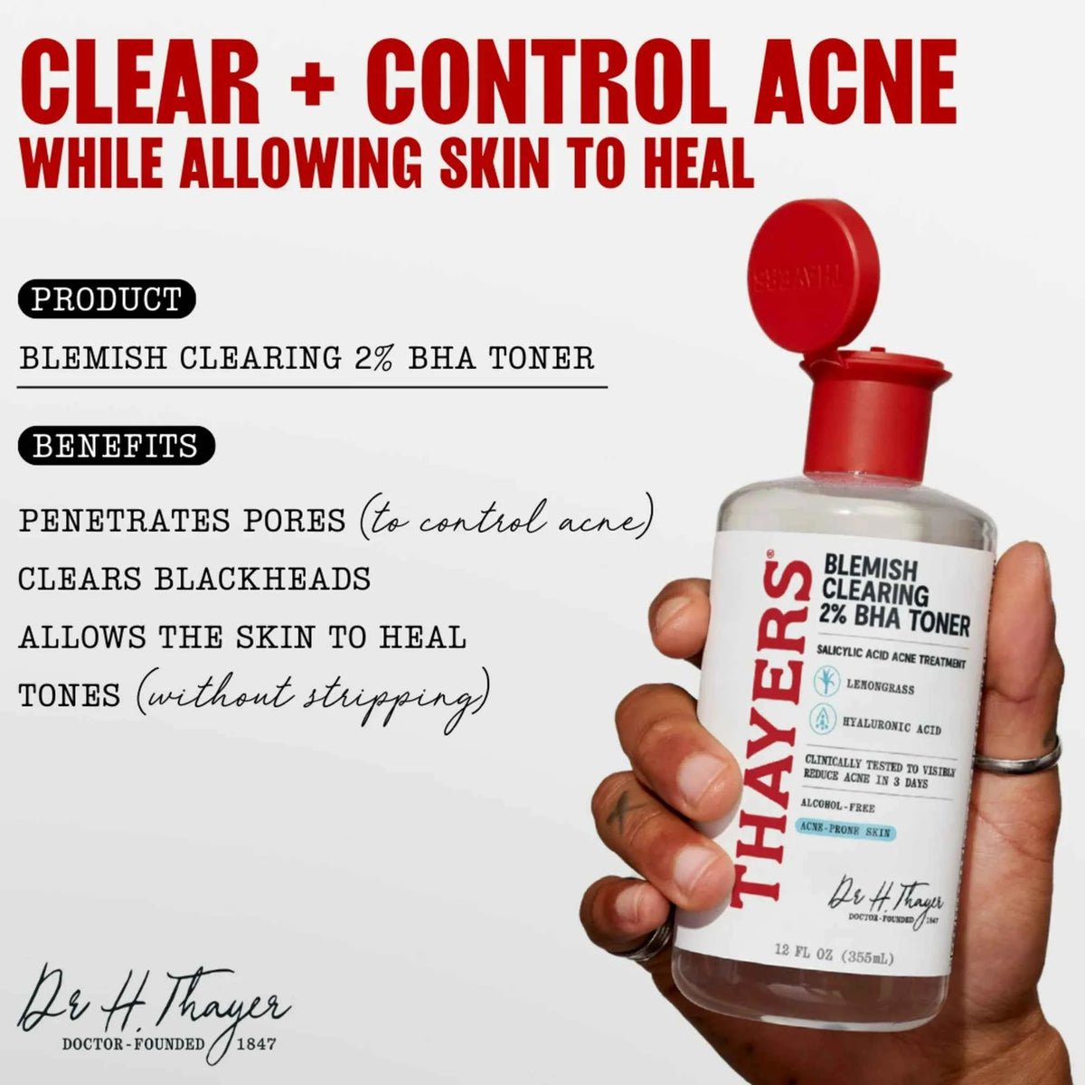 THAYERS Blemish Clearing Toner with 2% Salicylic Acid