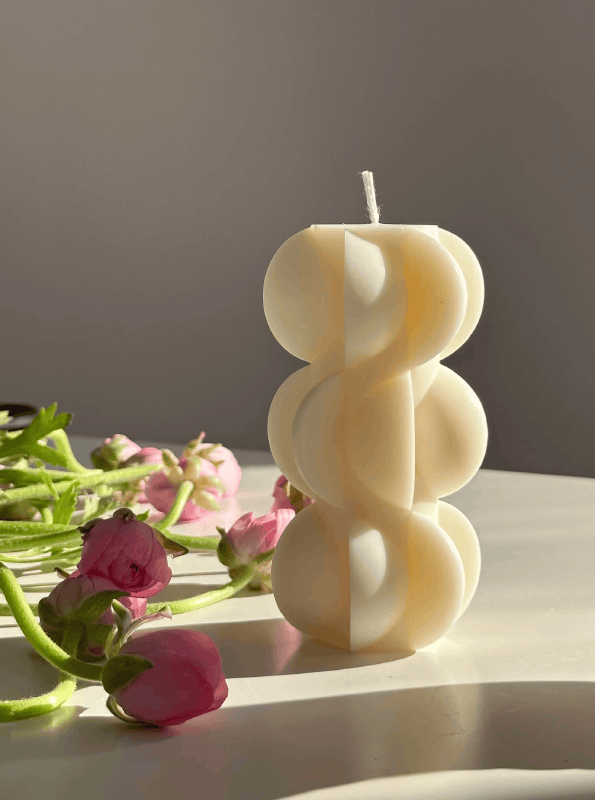 Olive Gergel Fluted Flame Column #1 - Mirrors Beauty