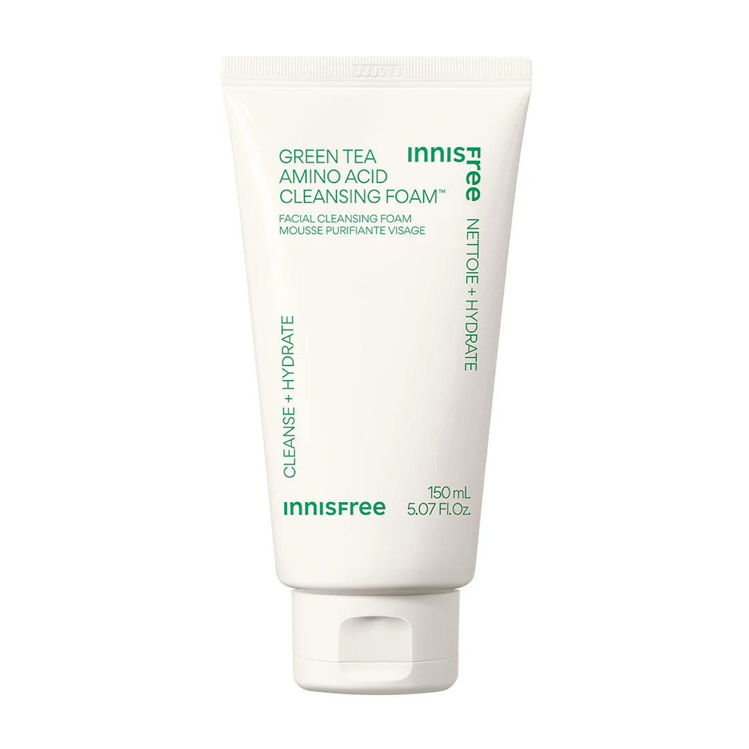 Innisfree Green Tea Amino Hydrating Cleansing Foam - Mirrors Beauty