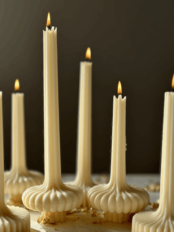 Olive Gergel Fluted Flame Column #2 - Mirrors Beauty