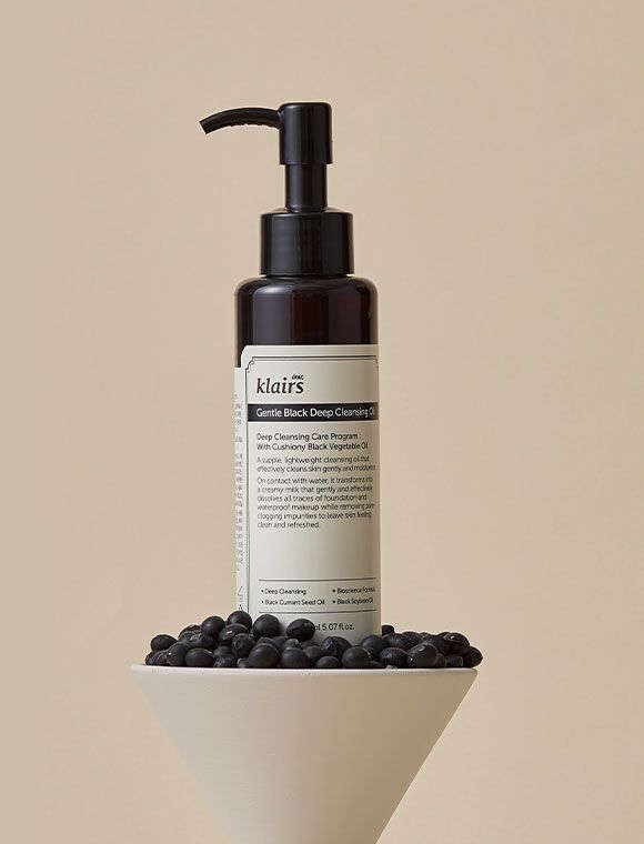 Dear, Klairs Gentle Black Deep Cleansing Oil - Mirrors Beauty