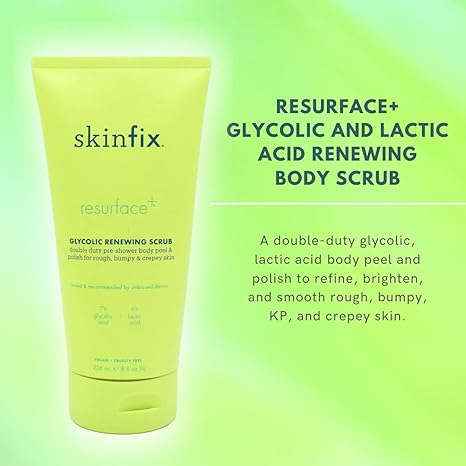 Skinfix Resurface+ Glycolic and Lactic Acid Renewing Body Scrub