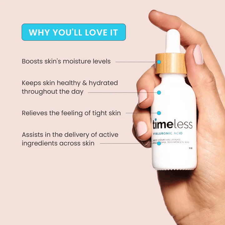 Timeless Skincare HYALURONIC ACID 100% PURE - Mirrors Beauty