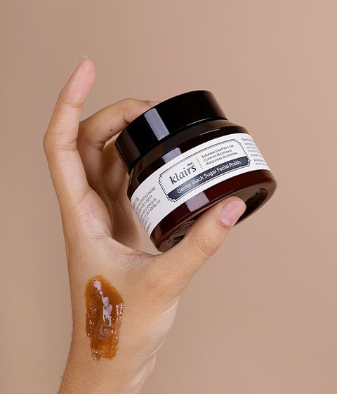 Dear, Klairs Gentle Black Sugar Facial Polish - Mirrors Beauty