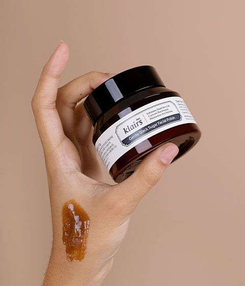 Dear, Klairs Gentle Black Sugar Facial Polish - Mirrors Beauty