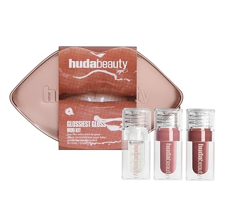 Huda Beauty Glossiest Glos Mini Kit (3 Pieces) - Mirrors Beauty