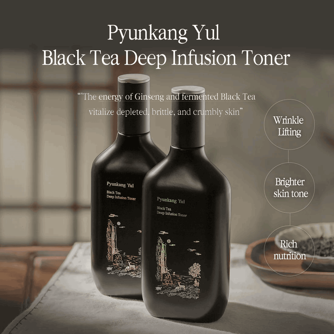 Pyunkang yul Black Tea Deep Infusion Toner - Mirrors Beauty