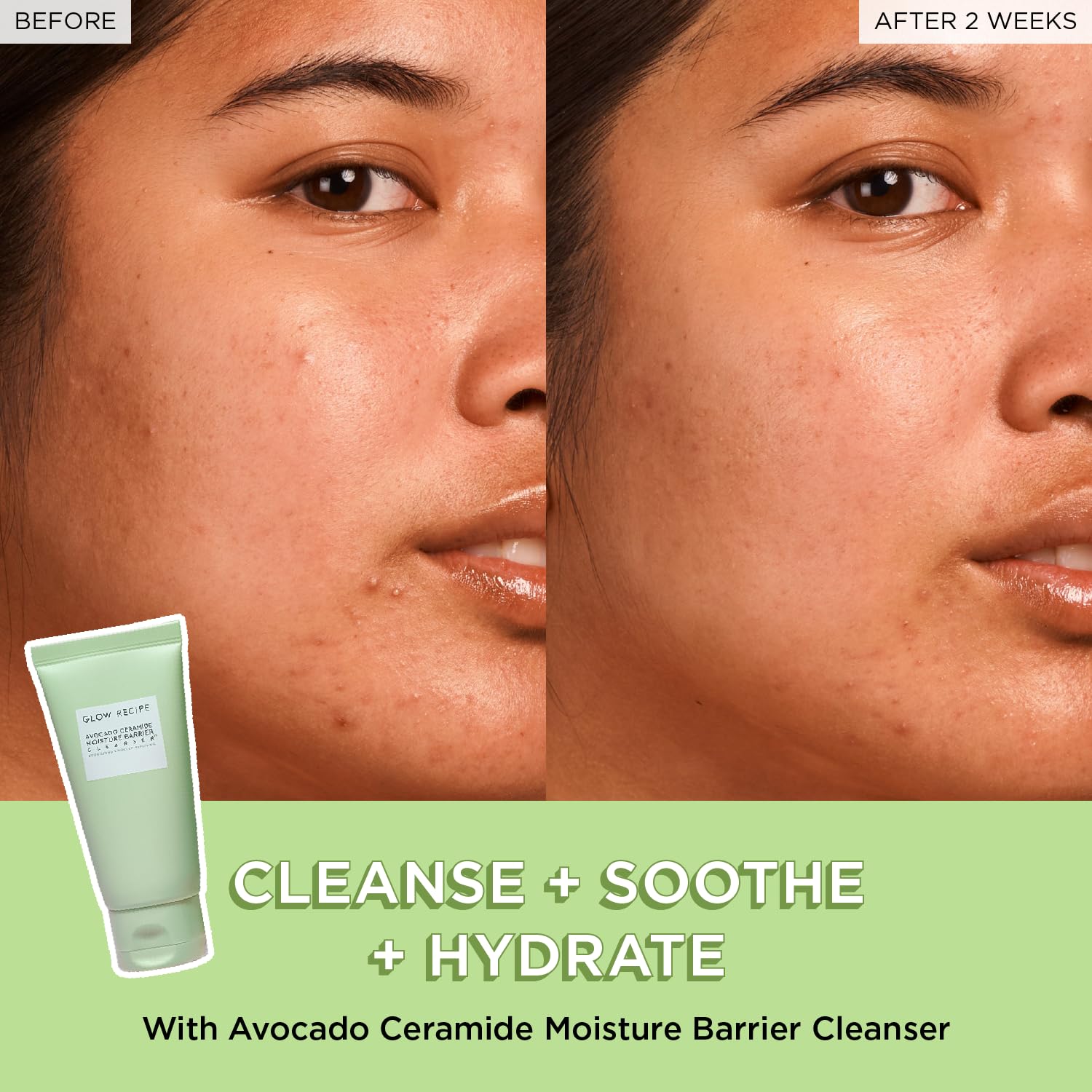 Glow Recipe Avocado Ceramide Facial Cleanser - Mirrors Beauty