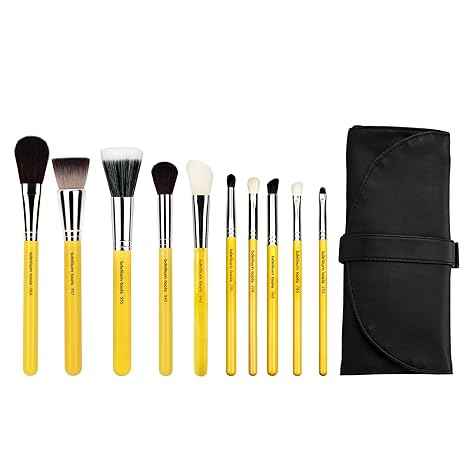 Bdellium Tools Studio Series Mineral 10pc. Brush Set with Roll-up Pouch