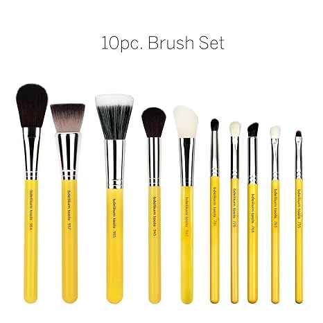 Bdellium Tools Studio Series Mineral 10pc. Brush Set with Roll-up Pouch