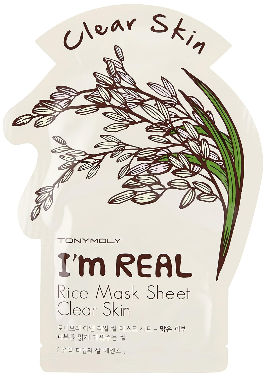 Tonymoly I`m REAL Rice Mask Sheet Clear Skin - Mirrors Beauty