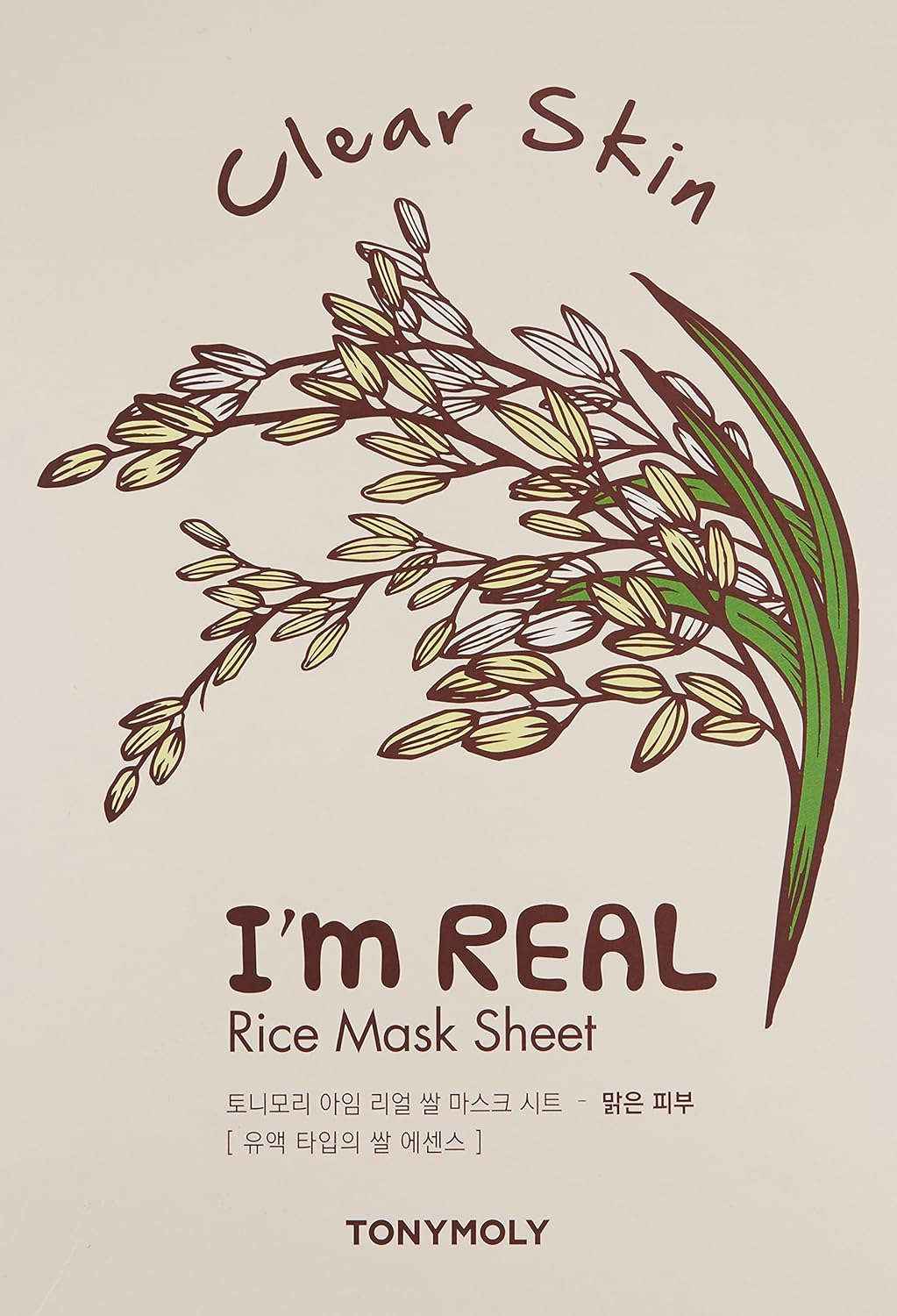 Tonymoly I`m REAL Rice Mask Sheet Clear Skin