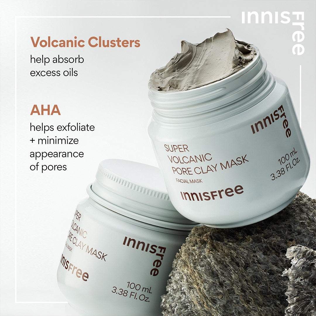 Innisfree Super Volcanic Pore Clay Mask - Mirrors Beauty