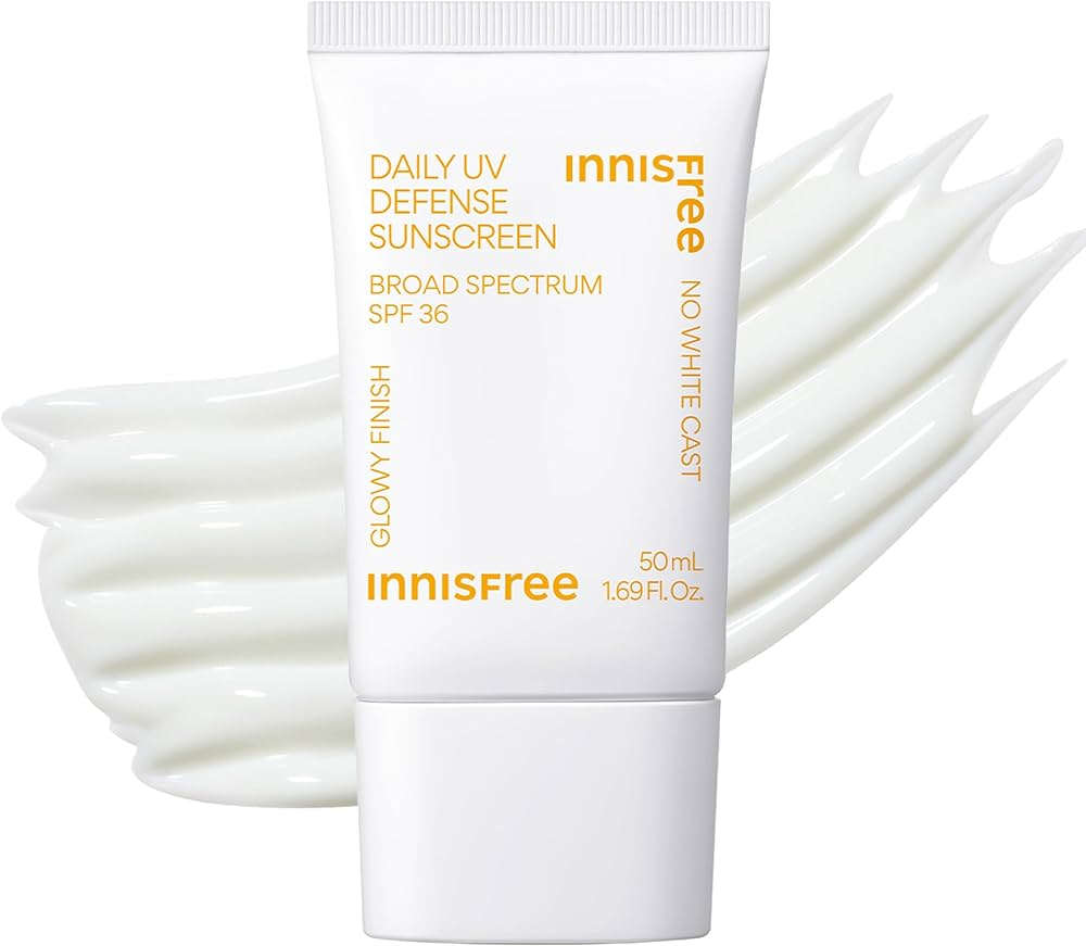 Innisfree Daily UV Defense Sunscreen SPF 50+ Mirrors Beauty
