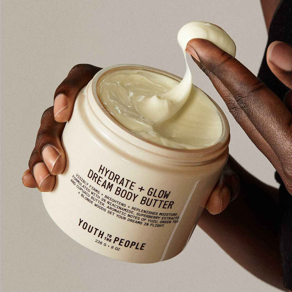 Youth To The People Superberry Firm + Glow Dream Body Butter with Niacinamide, Hyaluronic Acid + Antioxidants