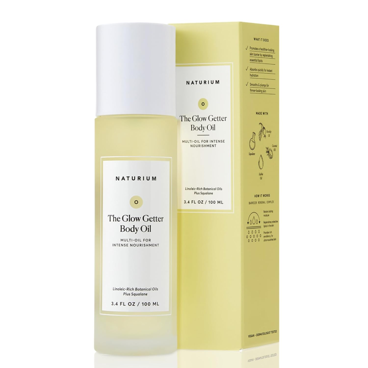 Naturium The Glow Getter Body Oil Mirrors Beauty