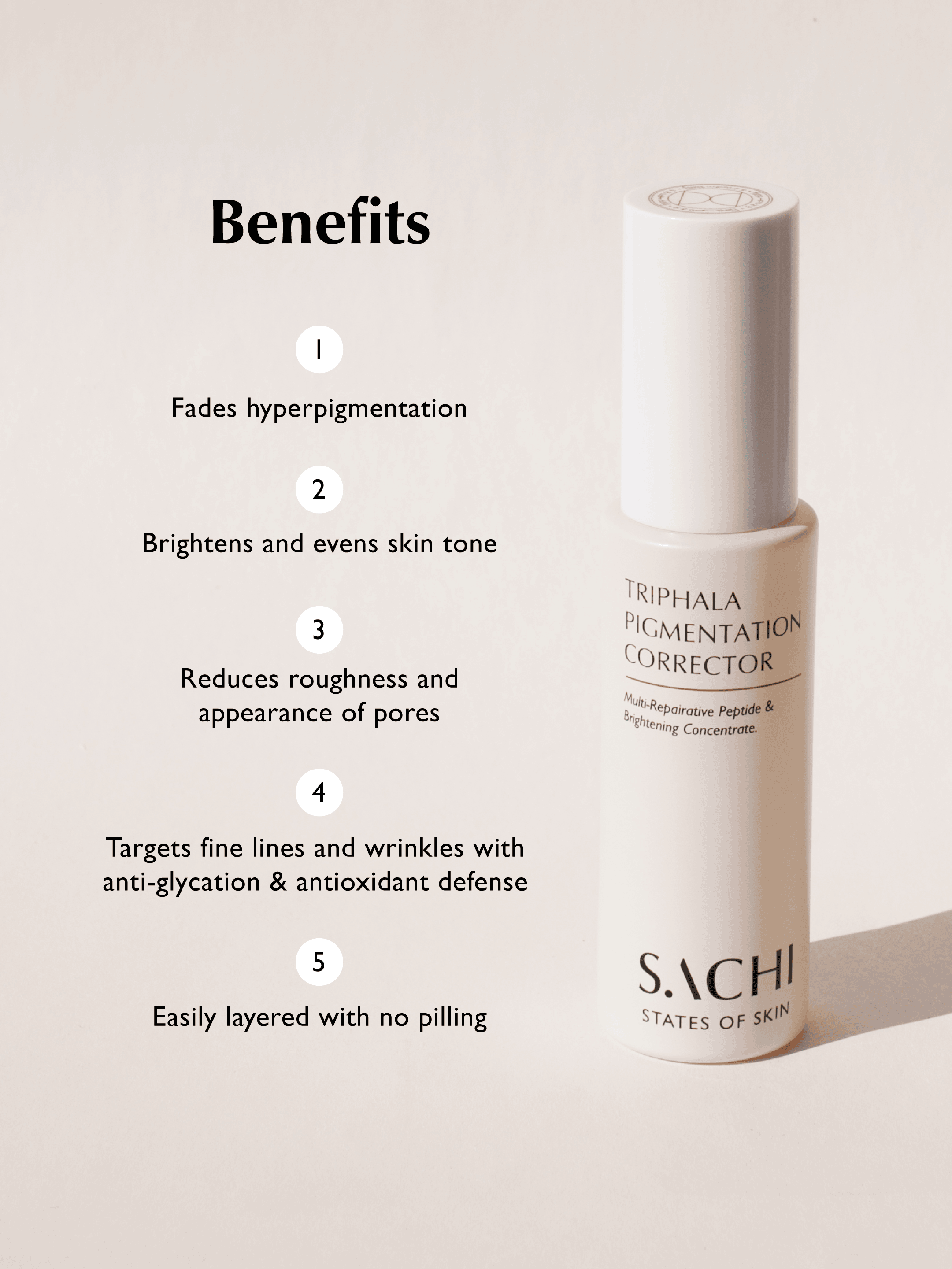 SACHI STATES OF SKIN Triphala Pigmentation Corrector Mirrors Beauty