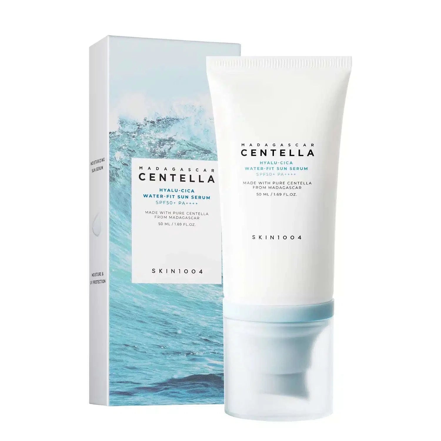 SKIN1004 Madagascar Centella Hyalu-Cica Water-Fit Sun Serum SPF50+ Mirrors Beauty