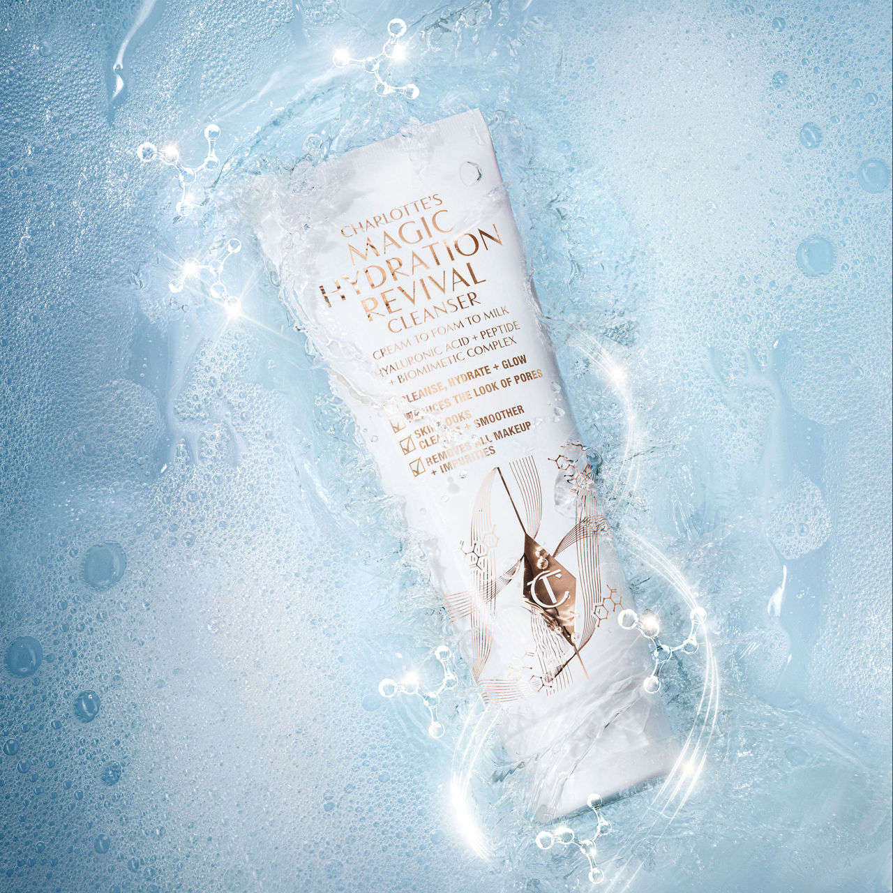 Charlotte Tilbury Magic Hydration Revival Cleanser Mirrors Beauty