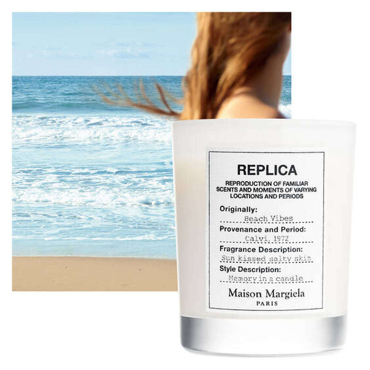 REPLICA BEACH VIBES SCENTED CANDLE Fresh Scented Candle - Mirrors Beauty