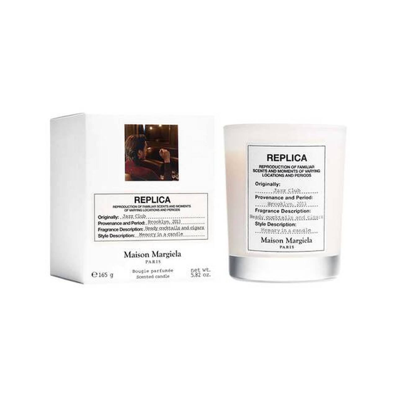 REPLICA JAZZ CLUB SCENTED CANDLE Warm & Spicy Scented Candle - Mirrors Beauty