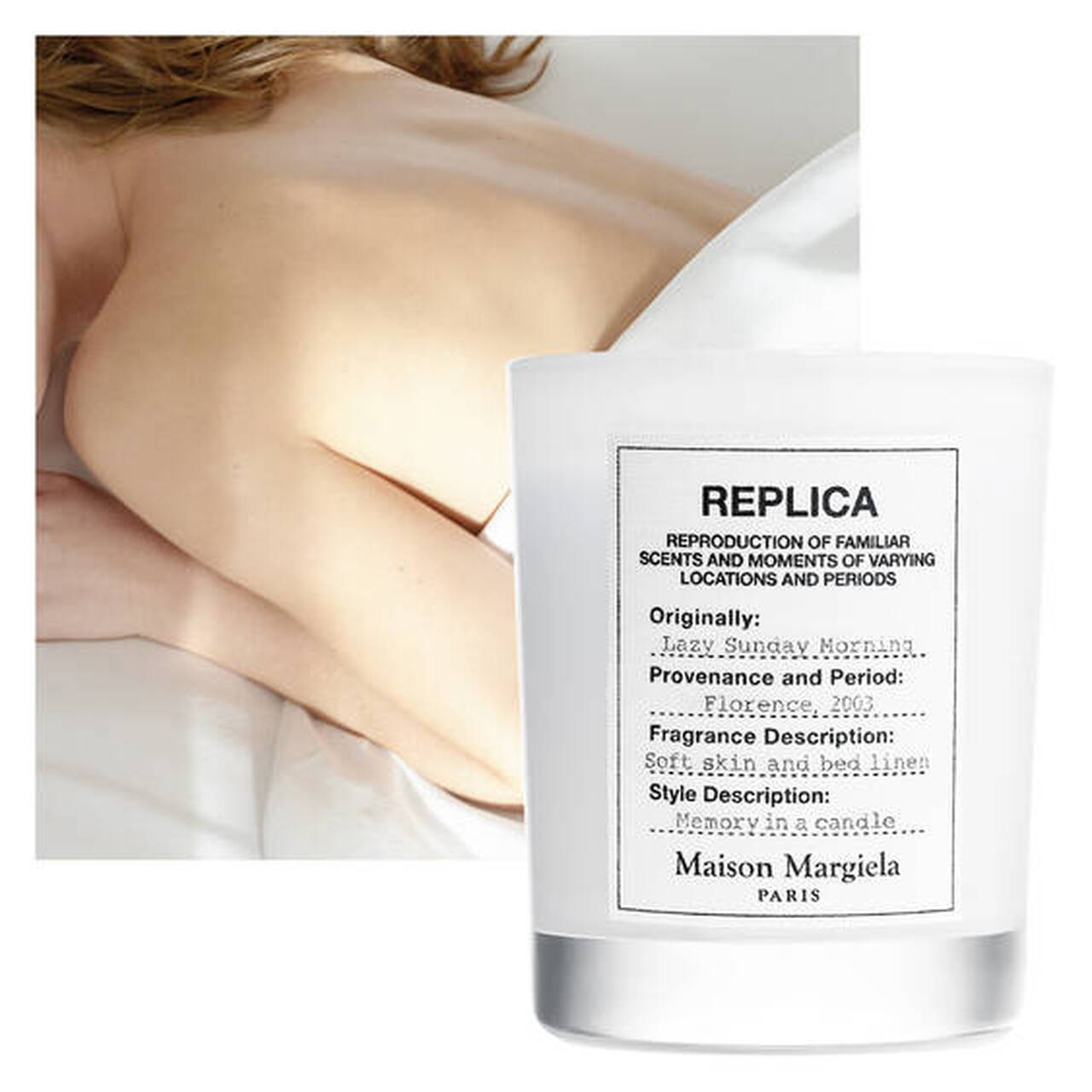 REPLICA LAZY SUNDAY MORNING SCENTED CANDLE Fresh & Floral Scented Candle - Mirrors Beauty