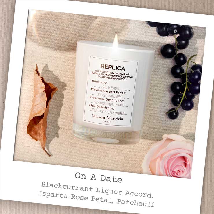 REPLICA ON A DATE SCENTED CANDLE Floral Scented Candle - Mirrors Beauty
