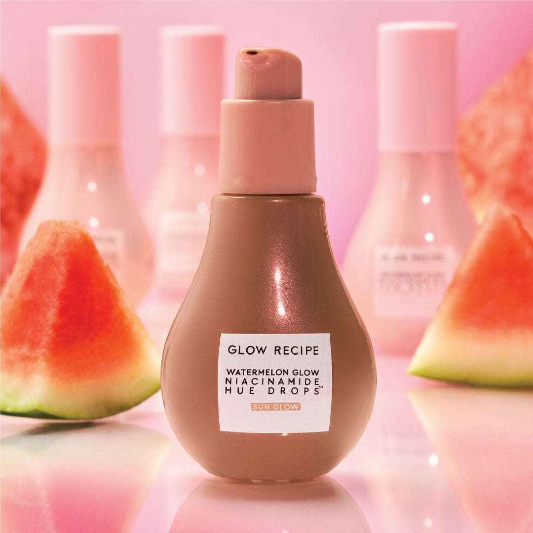 Glow recipe watermelon glow niacinamide hue drops sun glow