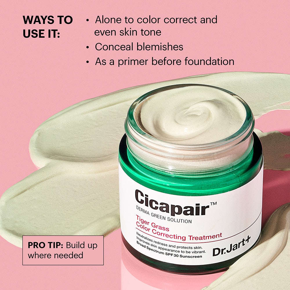 Dr. Jart Cicapair Tiger Grass Color Correcting Treatment SPF 30 - Mirrors Beauty