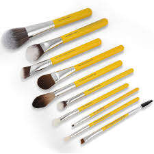 Bdellium Tools Studio Series Pro Collection 10pc. Brush Set with Roll-up Pouch Mirrors Beauty