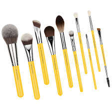 Bdellium Tools Studio Series Pro Collection 10pc. Brush Set with Roll-up Pouch Mirrors Beauty