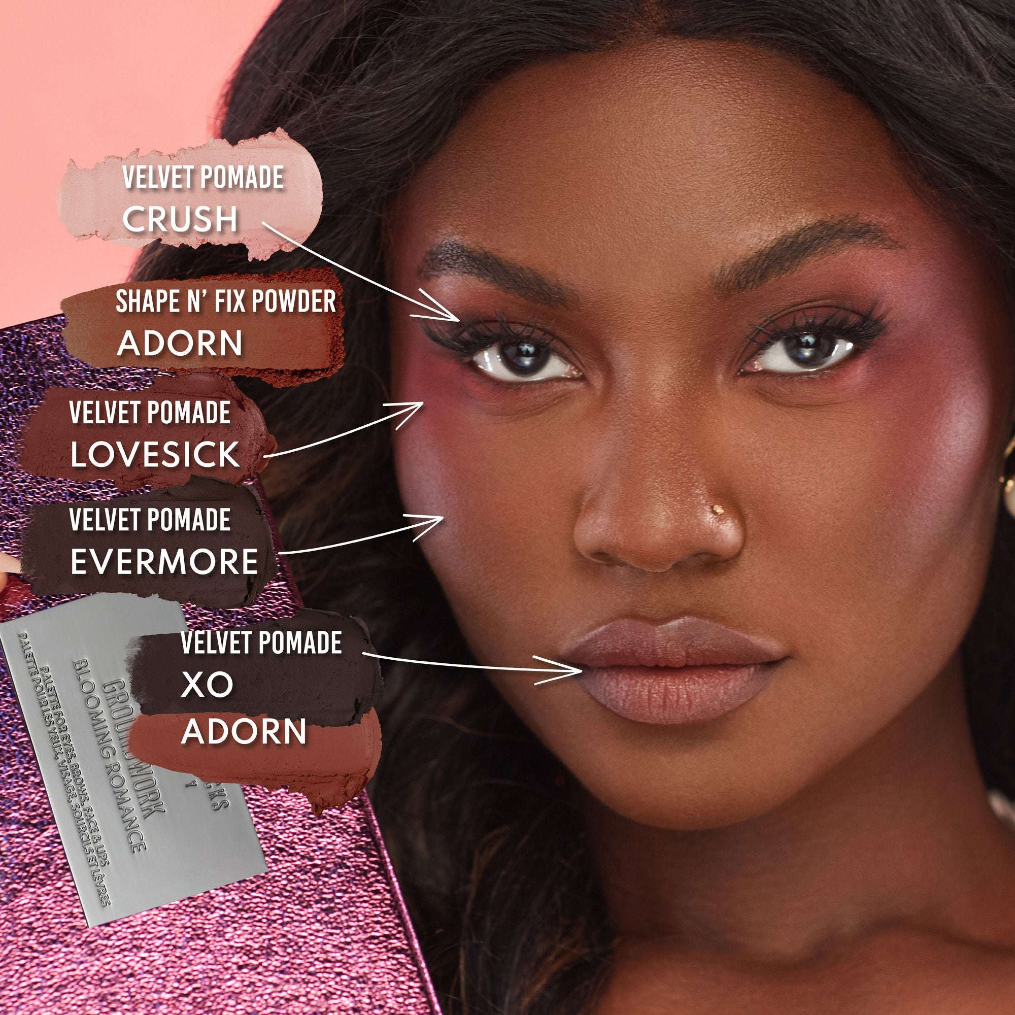 Danessa Myricks GROUNDWORK PALETTE BLOOMING ROMANCE - Mirrors Beauty