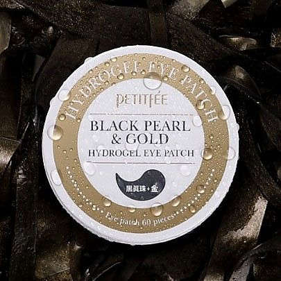Petitfee Black Pearl & Gold Hydrogel Eye Patch - Mirrors Beauty