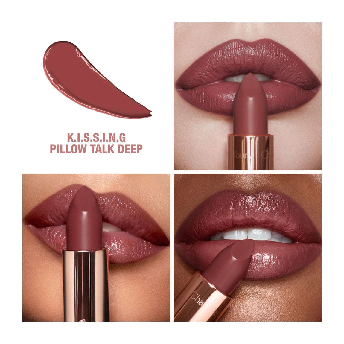 Charlotte Tilbury Mini Pillow Talk Deep Lipstick & Liner Set Mirrors Beauty