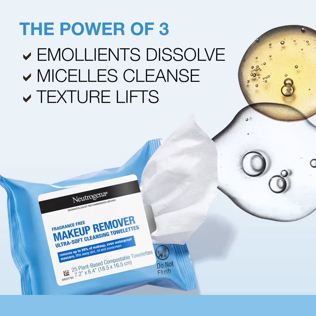 Neutrogena Makeup Remover Cleansing Towelettes Fragrance Free