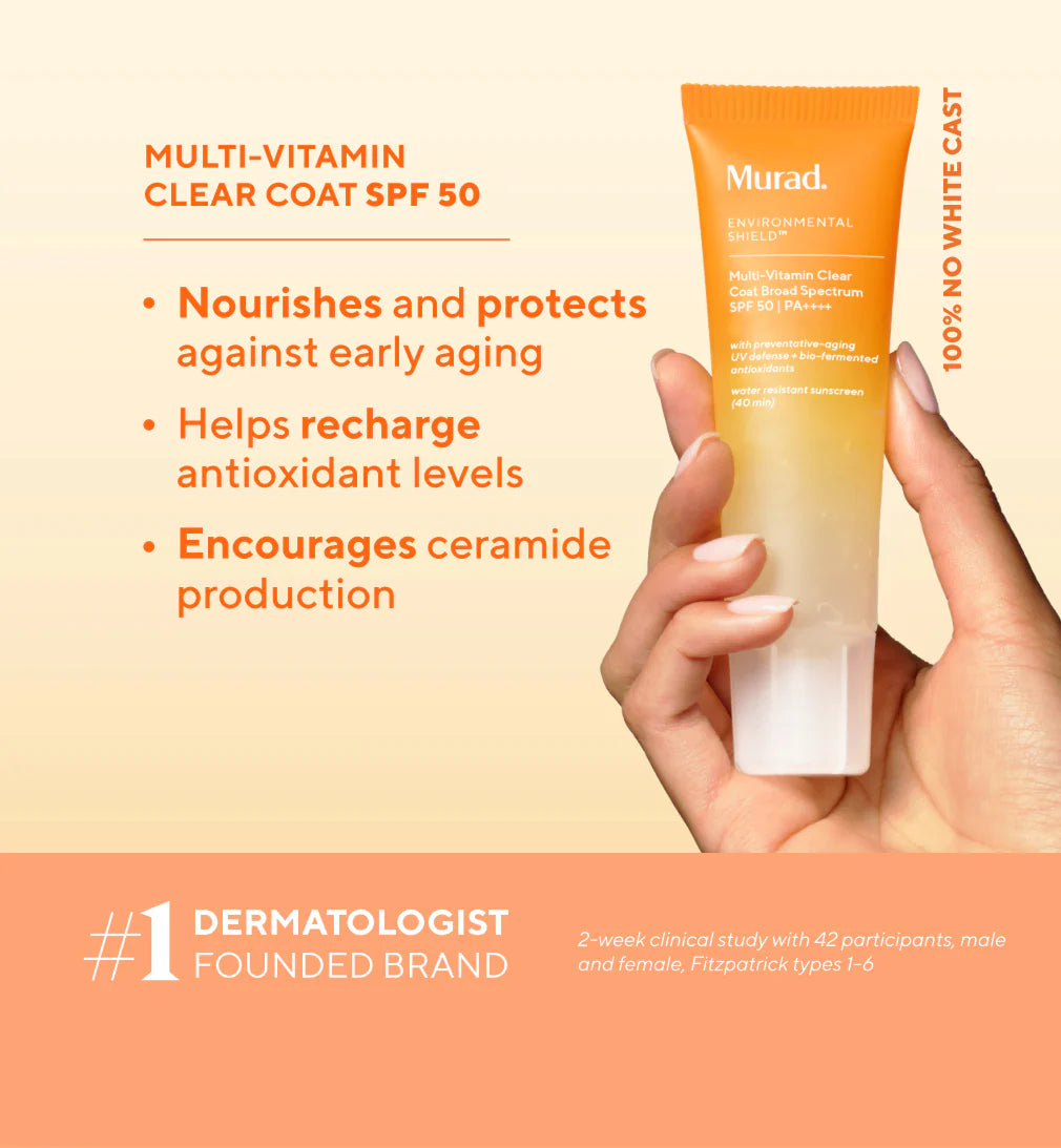 MURAD MULTI VITAMIN CLEAR COAT BROAD SPECTRUM SPF50