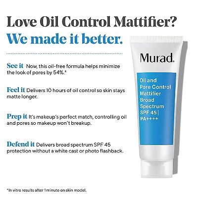 Murad Oil and Pore Control Mattifying Face Sunscreen SPF 45 PA++++ - Mirrors Beauty