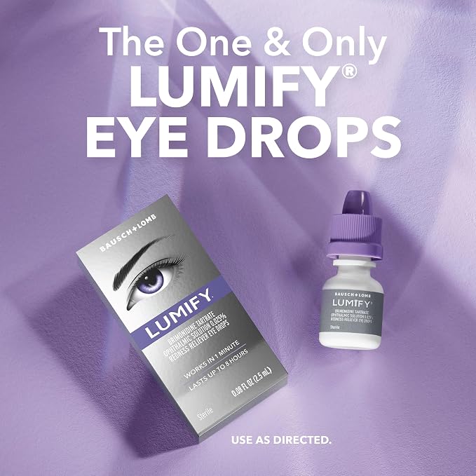 Lumify Redness Relief Eye Drops, Whiter & Brighter Looking Eyes, 0.25 oz