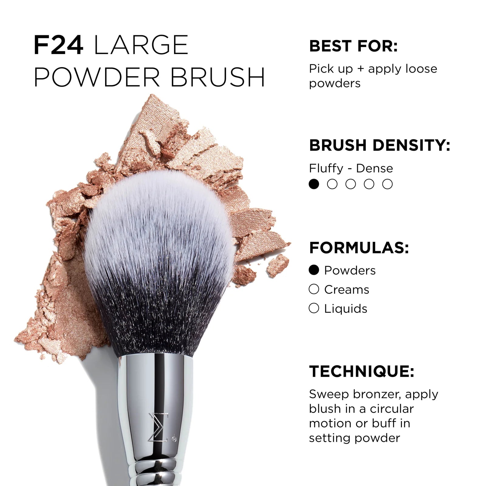 Sigma F24 All-Over Powder™ Brush