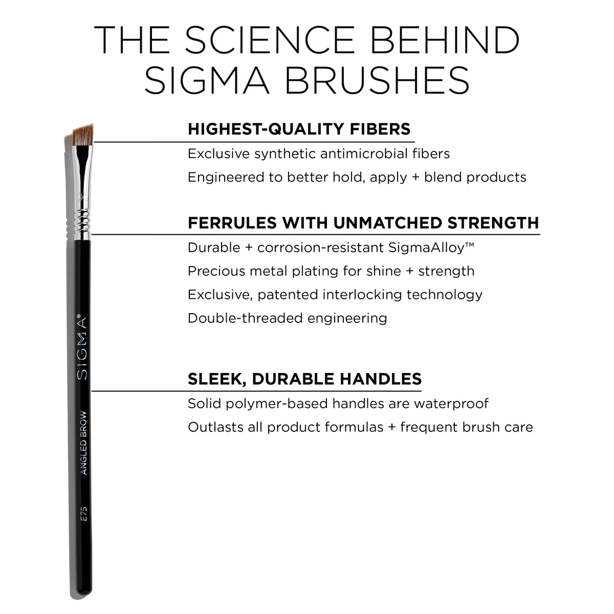 Sigma E75 Angled Brow Brush