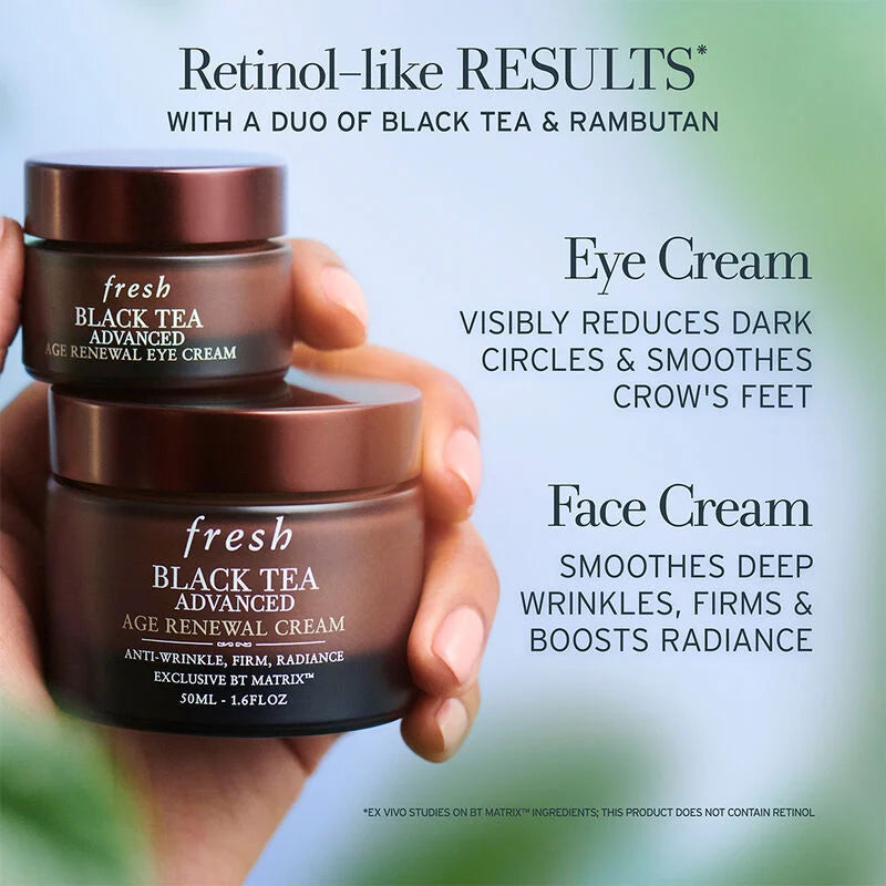 FRESH Black Tea Advanced Age Renewal Cream - Mirrors Beauty