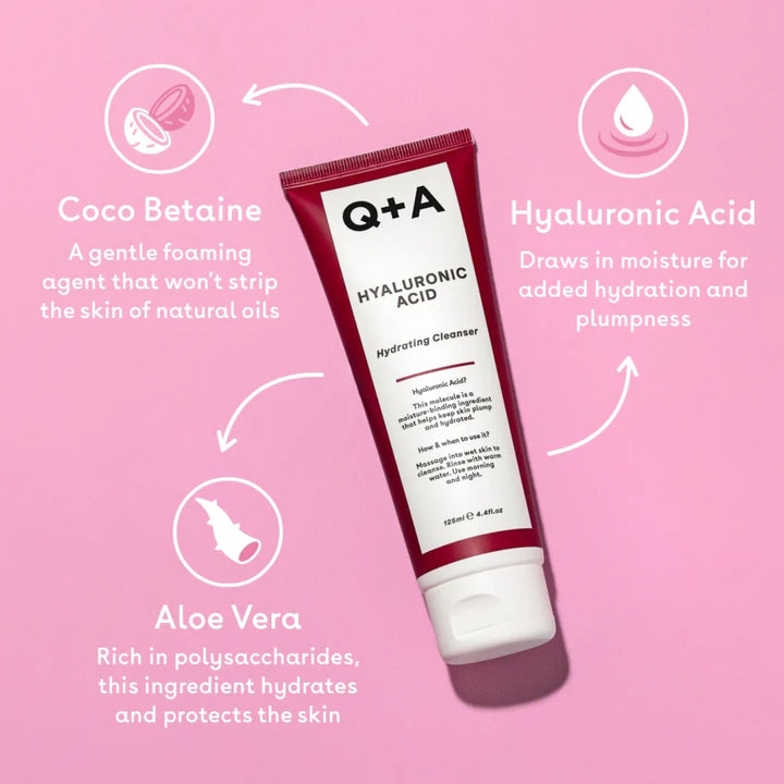 Q+A Hyaluronic Acid Hydrating Cleanser