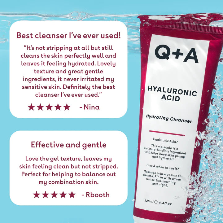 Q+A Hyaluronic Acid Hydrating Cleanser