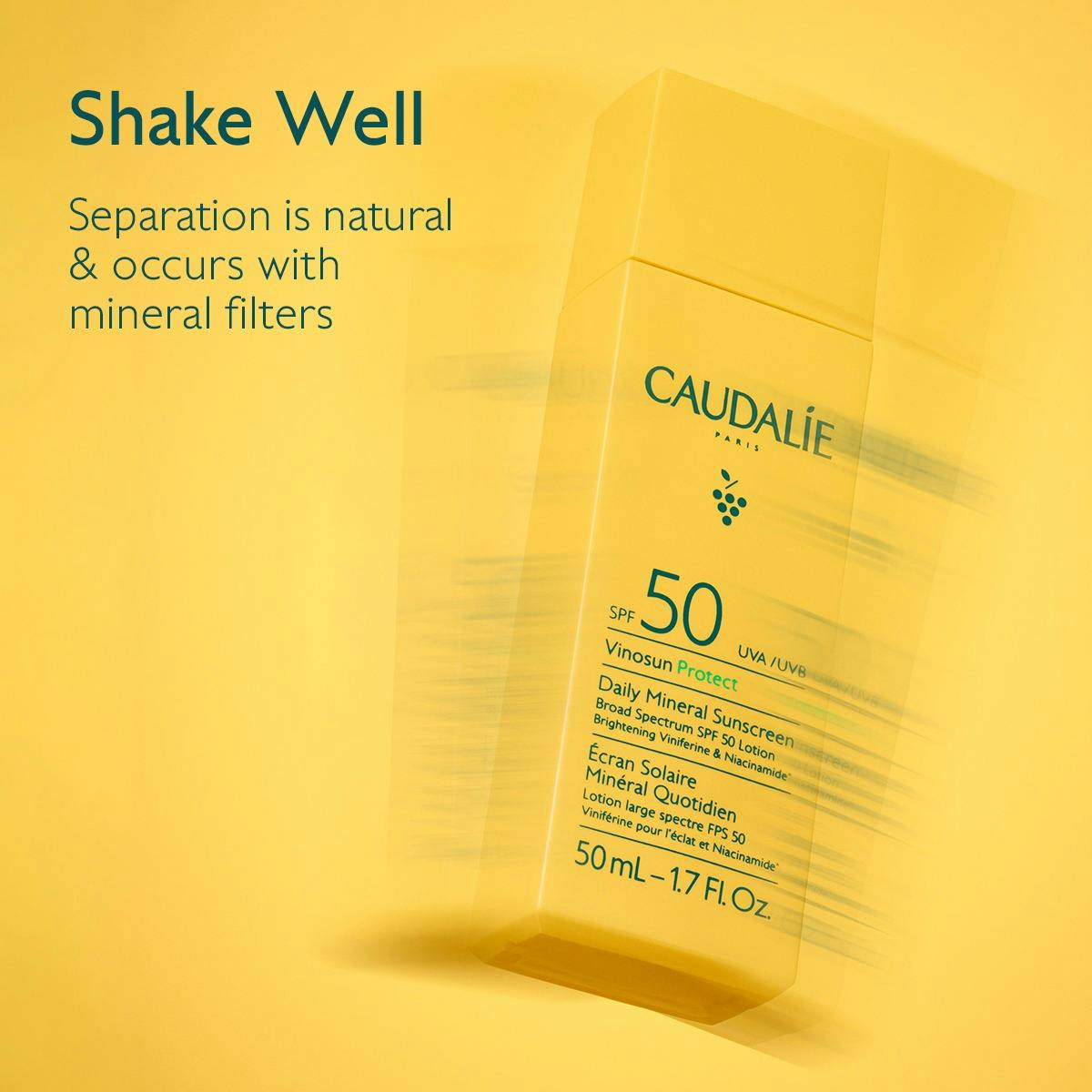 Caudalíe vinosun protect daily mineral sunscreen spf50 lotion