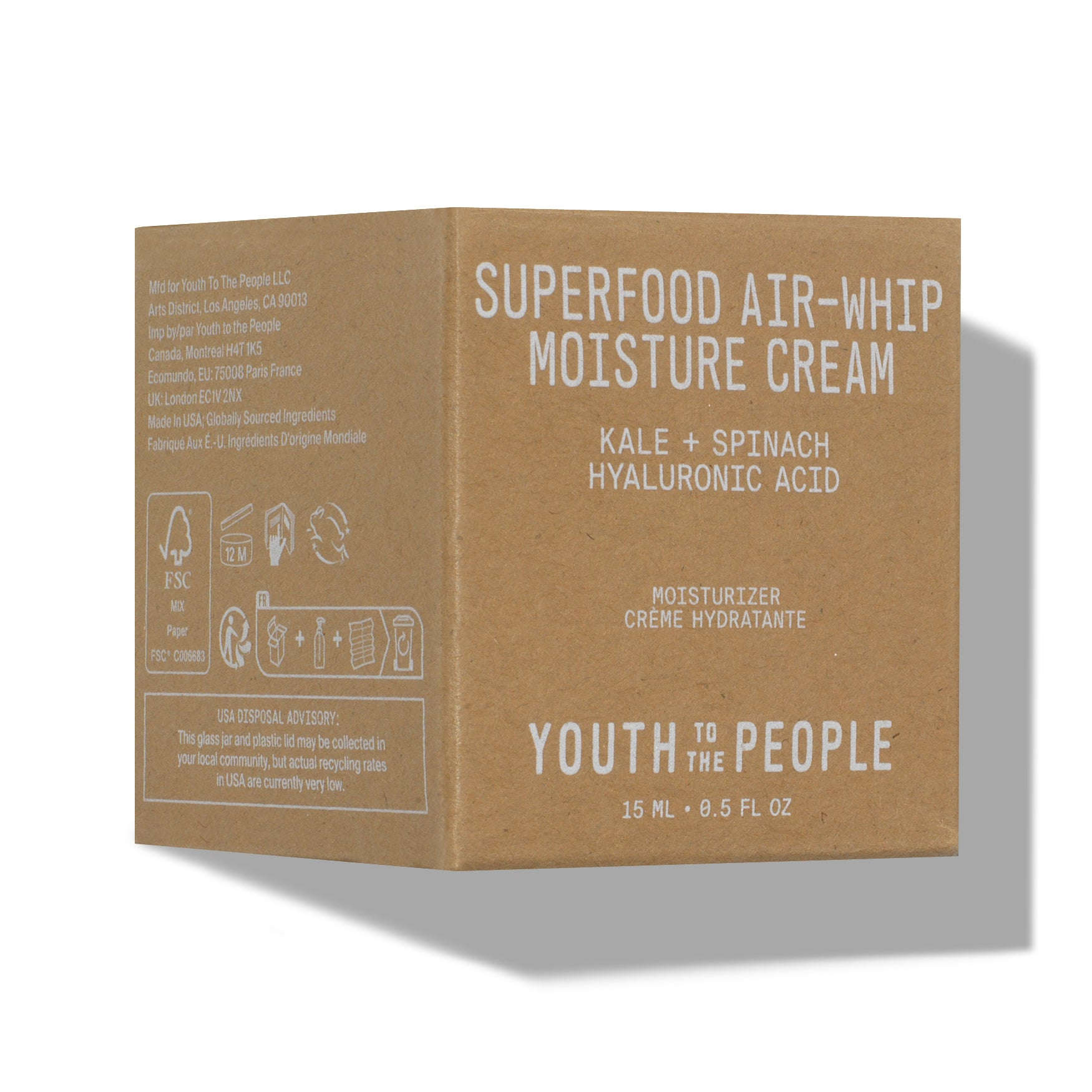 Youth To The People Superfood Air-Whip Lightweight Face Moisturizer with Hyaluronic Acid Mirrors Beauty