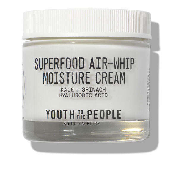 Youth To The People Superfood Air-Whip Lightweight Face Moisturizer with Hyaluronic Acid Mirrors Beauty