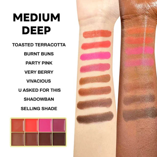 Made By Mitchell Curve Case Matte - Matte Cream Blusher & Bronzer Palette