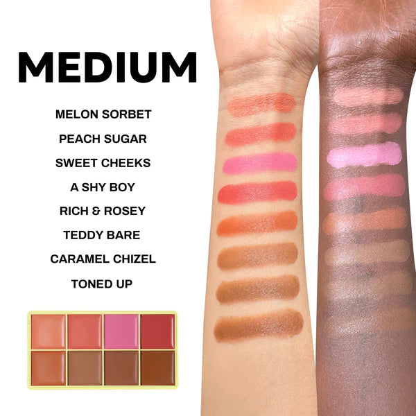 Made By Mitchell Curve Case Matte - Matte Cream Blusher & Bronzer Palette