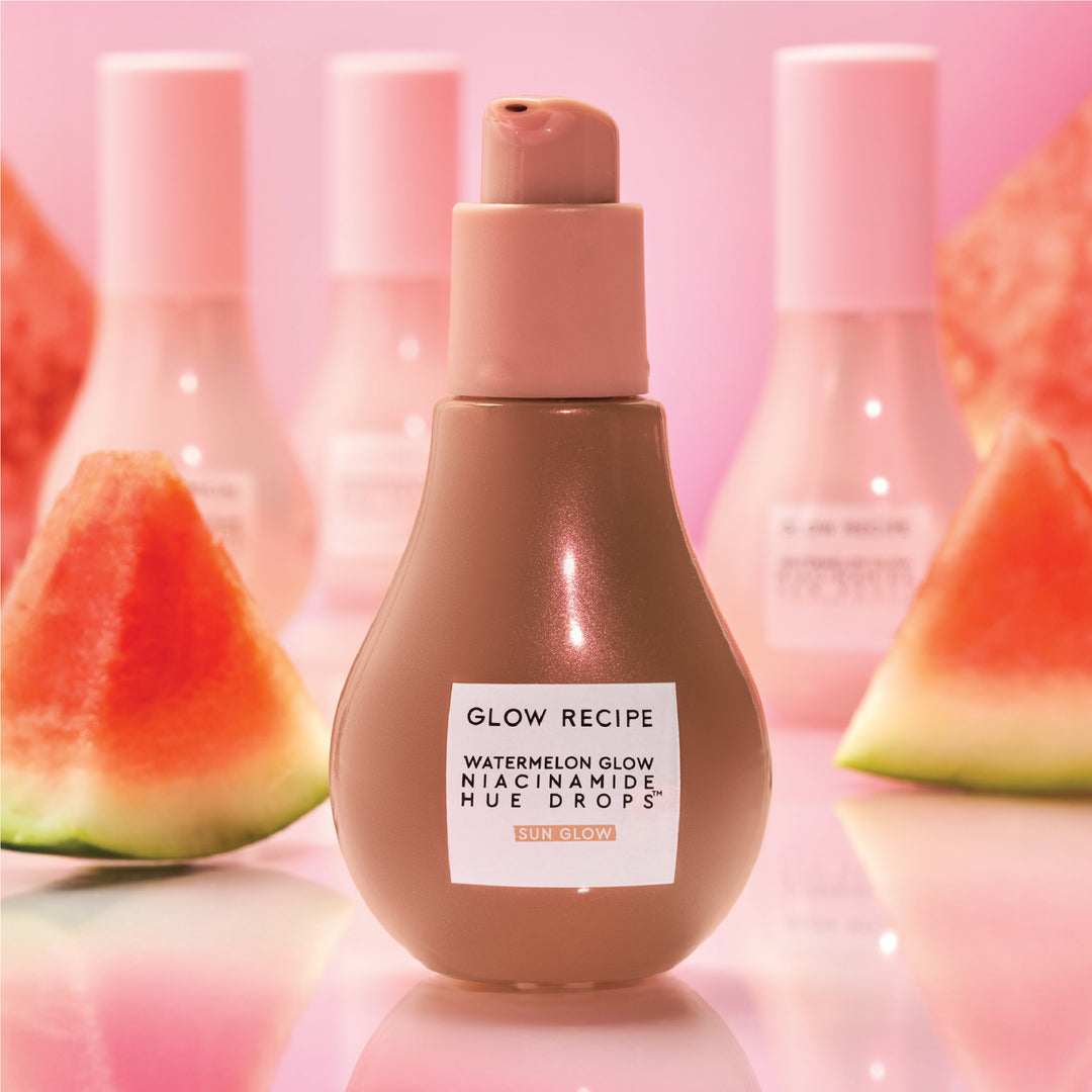Glow recipe watermelon glow niacinamide hue drops sun glow